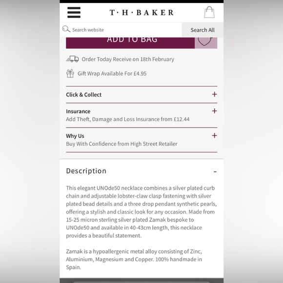 UNOde50 Lordly Long Necklace - Picture 4 of 6